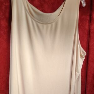 Susan Graver Cream Tank Top